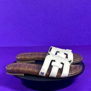 Sam‎ Edelman Girls White Bay Slide Sandals Shoe Size 11-NEW
